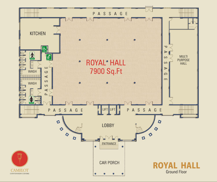 Camelot Convention Centre Royal Hall Offer King Size Banquet Hall With 