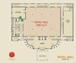 Royal hall floor plan